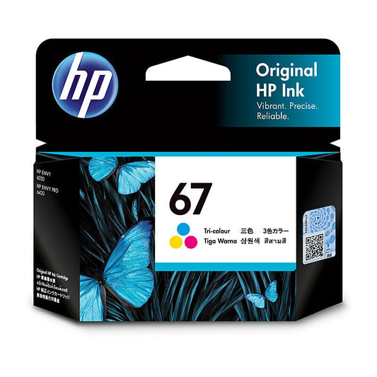 HP (Hewlett Packard) #67 Tri Colour Ink Cartridge 3YM55AA