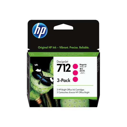 HP (Hewlett Packard) #712 29ml Magenta Ink Cartridge (3 -Pack) (3ED78A)