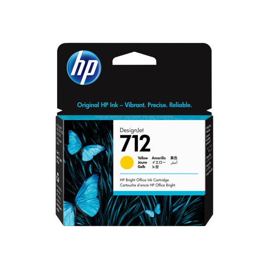 HP (Hewlett Packard) #712 29ml Yellow Ink Cartridge (3ED69A)