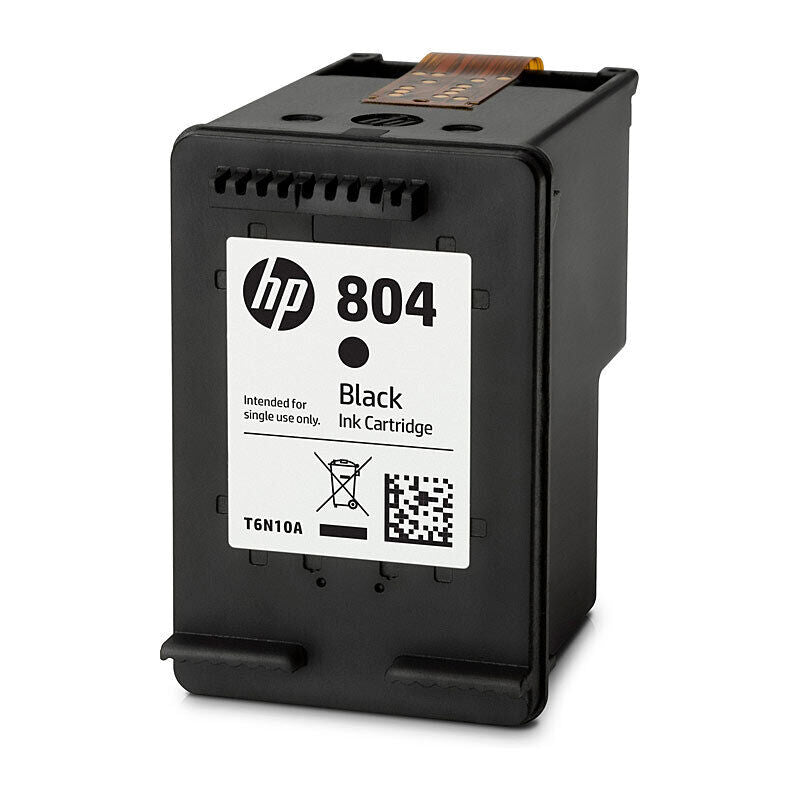 HP (Hewlett Packard) #804 Black Ink Cartridge T6N10AA