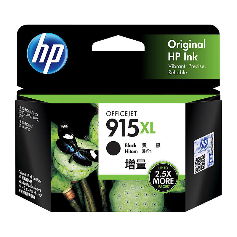 HP (Hewlett Packard) #915XL Black Ink Cartridge 3YM22AA