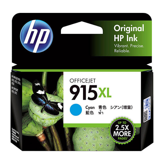 HP (Hewlett Packard) #915XL Cyan Ink Cartridge 3YM19AA