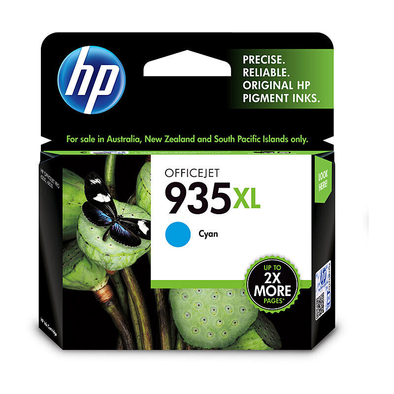 HP (Hewlett Packard) #935 Cyan XL High-Yield Ink Cartridge (C2P24AA)