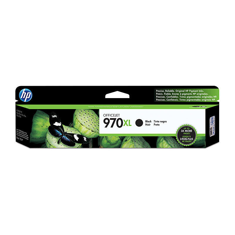 HP (Hewlett Packard) #970XL High Yield Black Ink Cartridge (CN625AA)