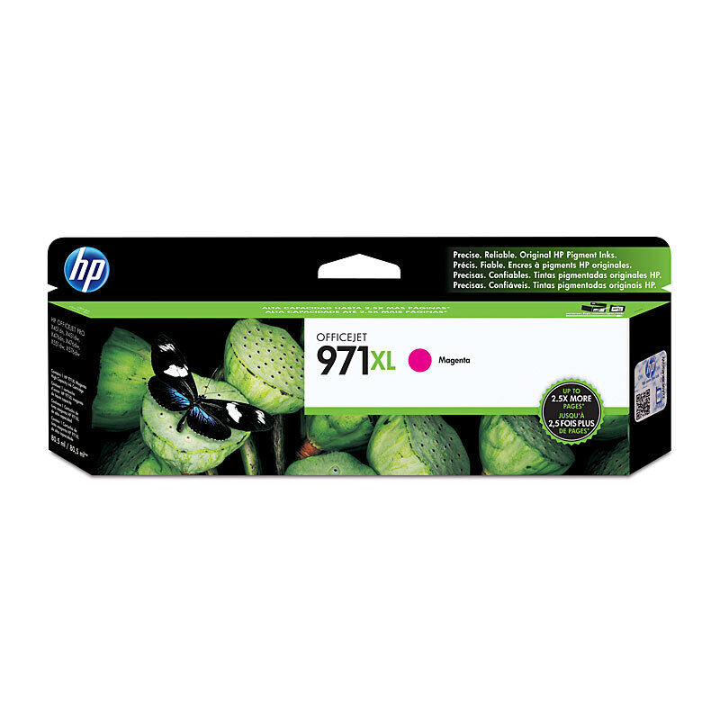 HP (Hewlett Packard) #971XL Magenta High Yield Ink Cartridge (CN627AA)