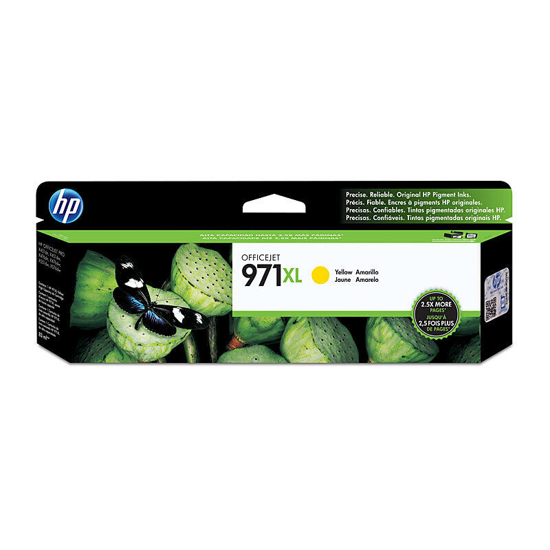 HP (Hewlett Packard) #971XL Yellow High Yield Ink Cartridge (CN628AA)