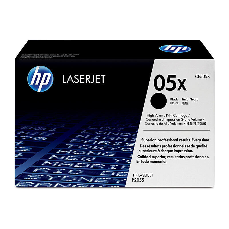 HP (Hewlett Packard) #05X Black Toner Laser Cartridge CE505X