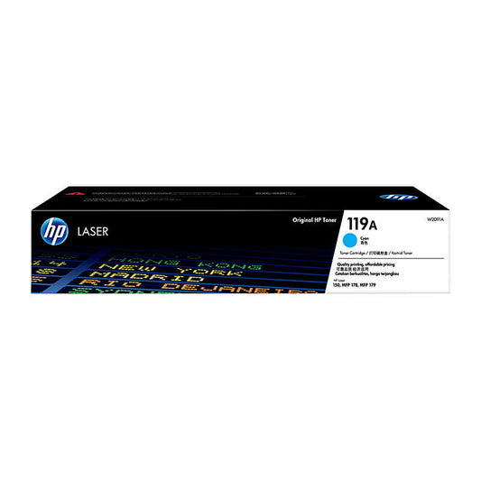 HP (Hewlett Packard) #119A Cyan Toner Laser Cartridge W2091A