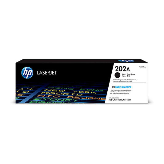 HP (Hewlett Packard) #202A Black Toner Laser Cartridge CF500A