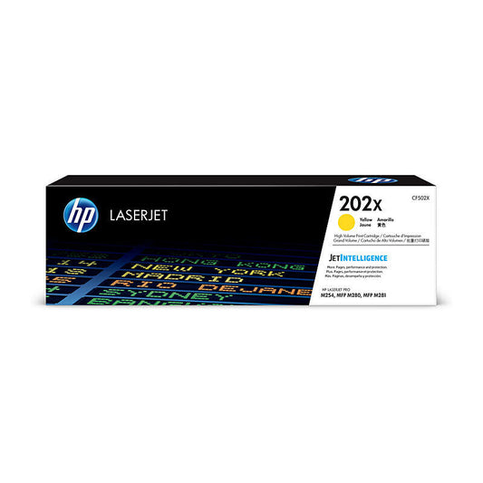 HP (Hewlett Packard) #202X Yellow Toner Laser Cartridge CF502X