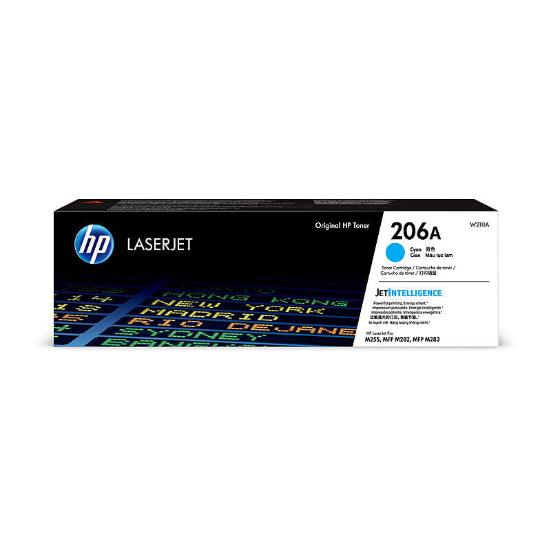 HP (Hewlett Packard) #206A Cyan Toner Laser Cartridge W2111A
