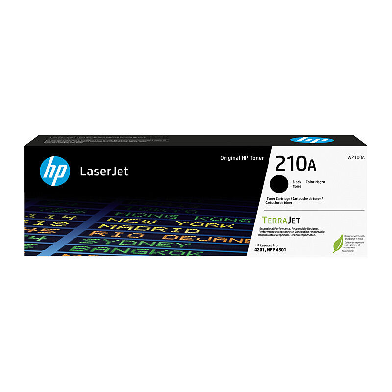 HP (Hewlett Packard) #210A Black Toner Laser Cartridge W2100A