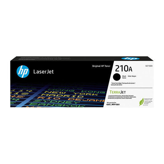 HP (Hewlett Packard) #210A Black Toner Laser Cartridge W2100A