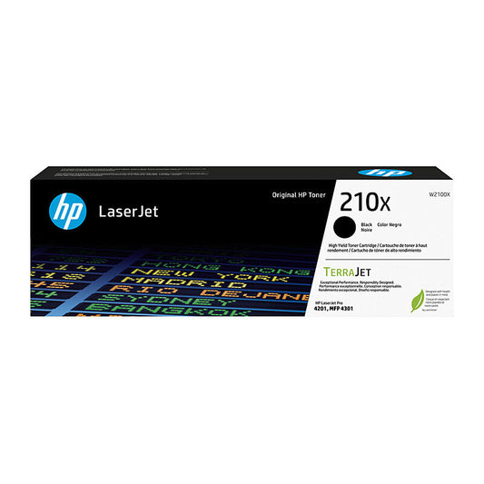 HP (Hewlett Packard) #210X Black Toner Laser Cartridge W2100X