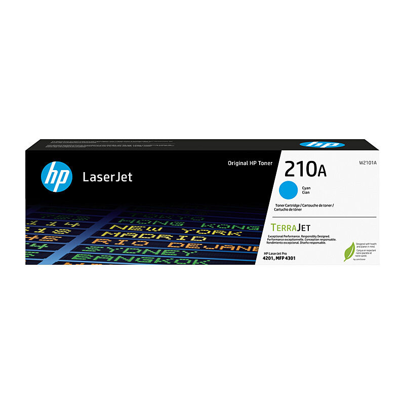HP (Hewlett Packard) #210A Cyan Toner Laser Cartridge W2101A