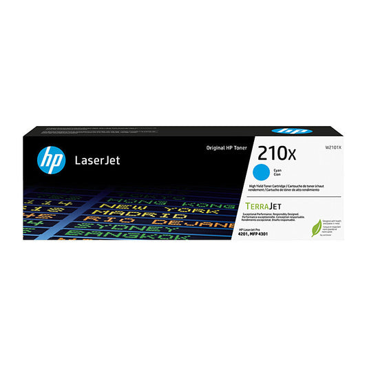 HP (Hewlett Packard) #210X Cyan Toner Laser Cartridge W2101X