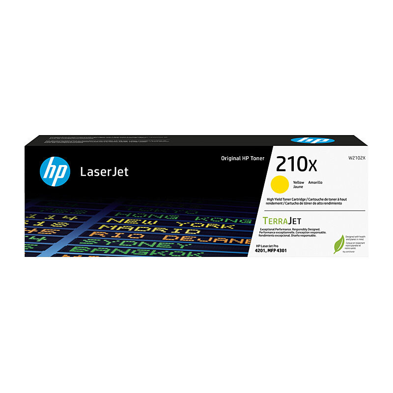 HP (Hewlett Packard) #210X Yellow Toner Laser Cartridge W2102X