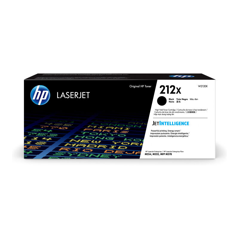 HP (Hewlett Packard) #212X Black Toner Laser Cartridge W2120X