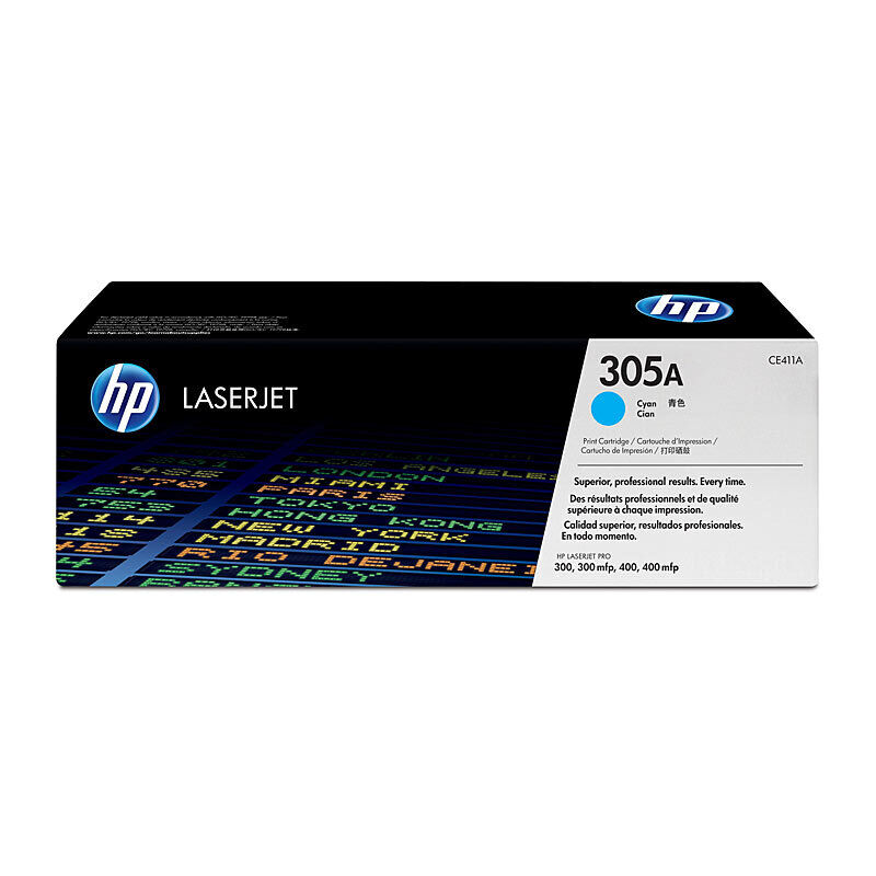 HP #305A Cyan Toner Laser Cartridge CE411A
