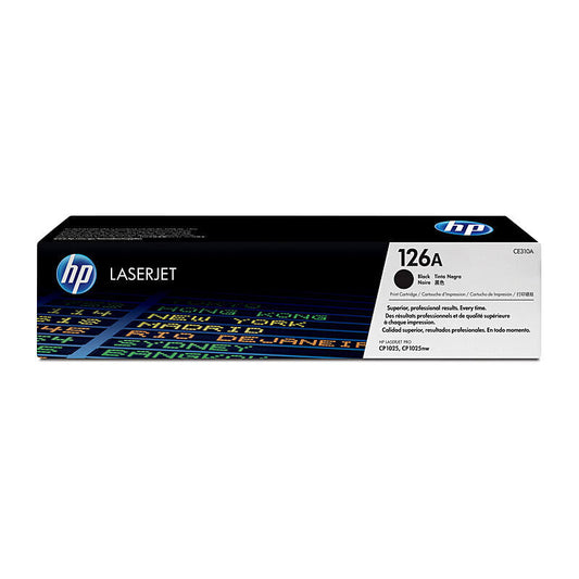 HP (Hewlett Packard) #126A Black Toner Laser Cartridge CE310A