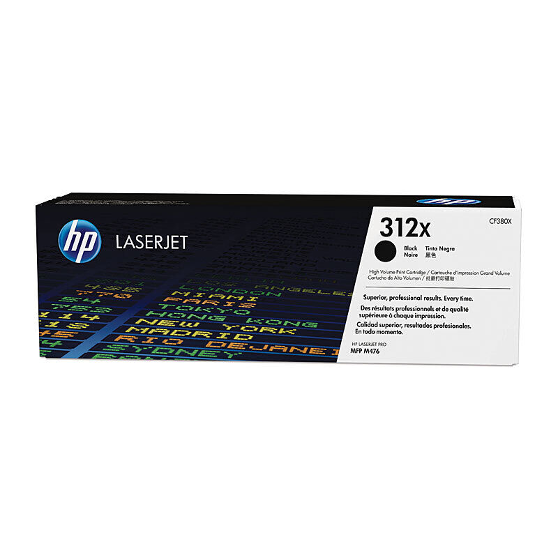 HP (Hewlett Packard) #312X Black Toner Laser Cartridge CF380X