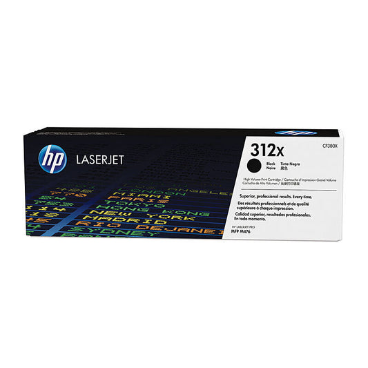 HP (Hewlett Packard) #312X Black Toner Laser Cartridge CF380X