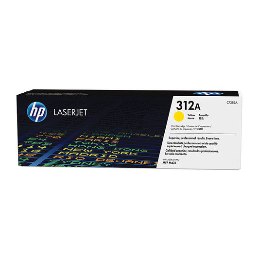 HP (Hewlett Packard) #312A Yellow Toner Laser Cartridge CF382A