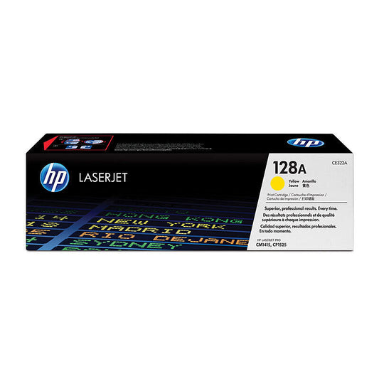 HP (Hewlett Packard) #128A Yellow Toner Laser Cartridge CE322A