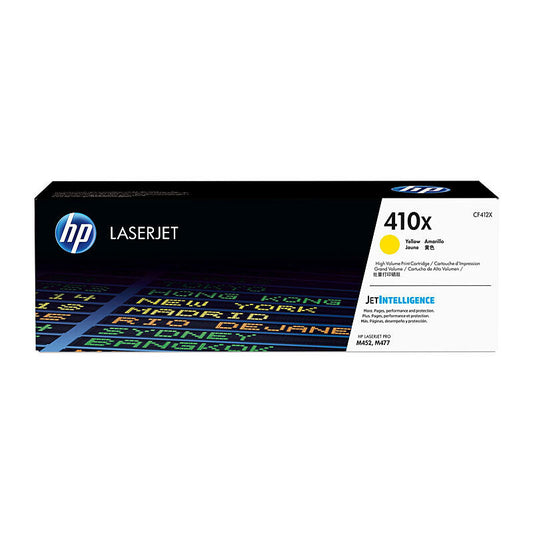 HP (Hewlett Packard) #410X Yellow Toner Laser Cartridge CF412X