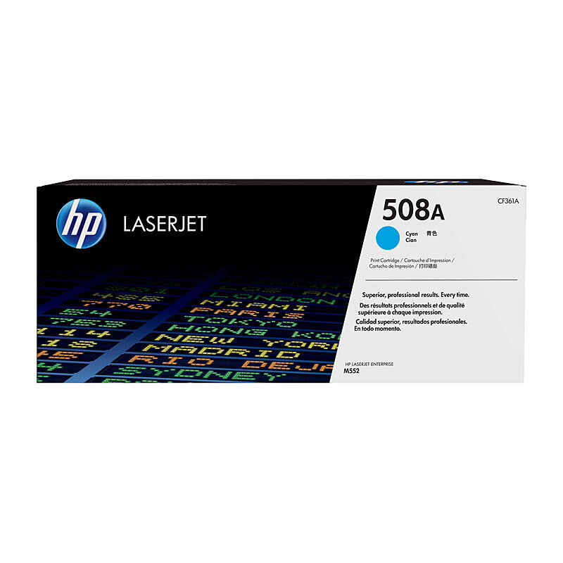 HP (Hewlett Packard) #508A Cyan Toner Laser Cartridge CF361A