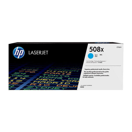 HP (Hewlett Packard) #508X Cyan Toner Laser Cartridge CF361X
