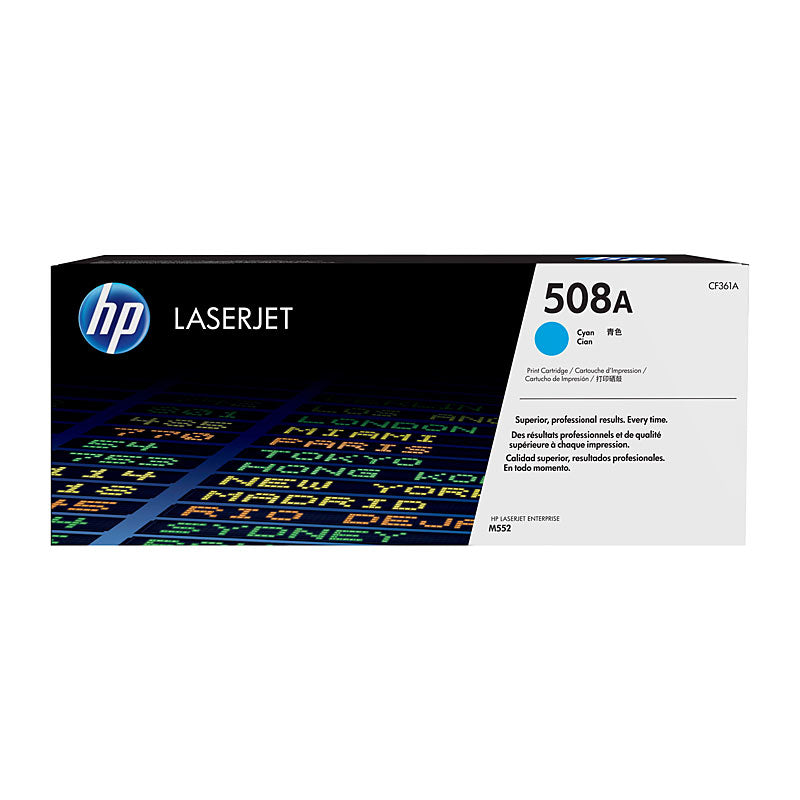 HP (Hewlett Packard) #508A Cyan Toner Laser Cartridge CF361A
