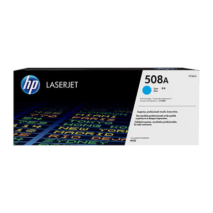 HP (Hewlett Packard) #508A Cyan Toner Laser Cartridge CF361A