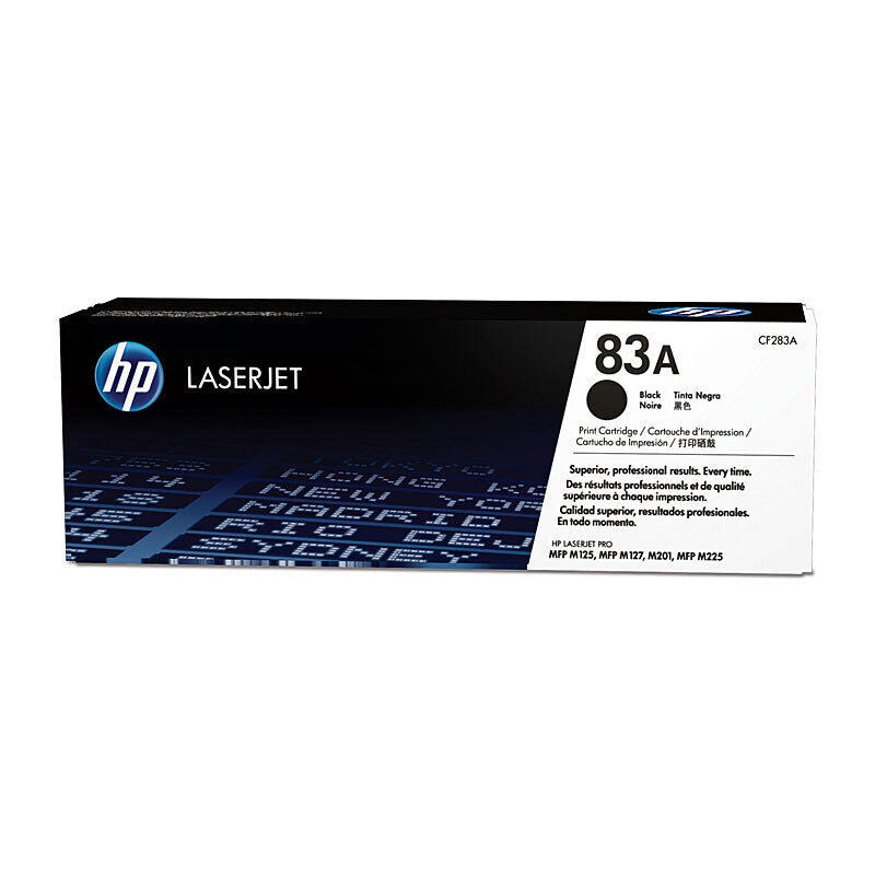 HP (Hewlett Packard) #83A Black Toner Laser Cartridge CF283A
