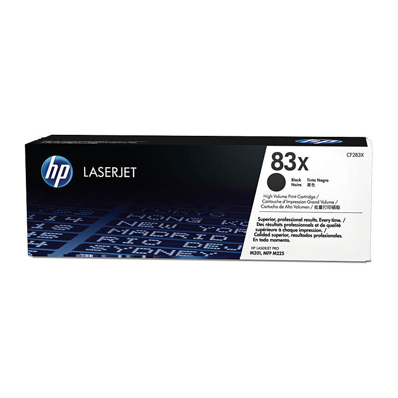 HP (Hewlett Packard) #83X Black Toner Laser Cartridge CF283X
