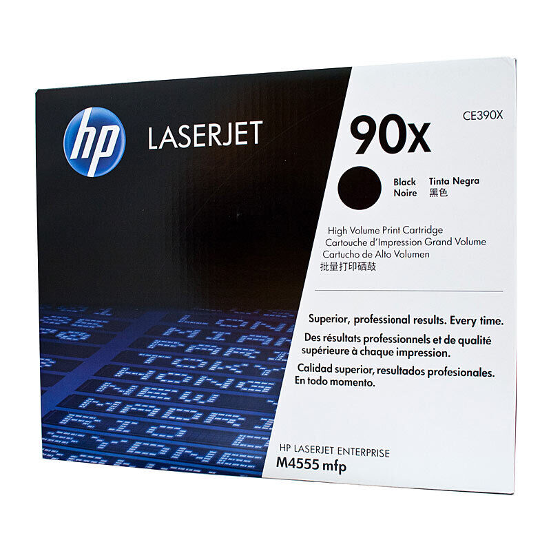 HP (Hewlett Packard) #90X Black Toner Laser Cartridge CE390X