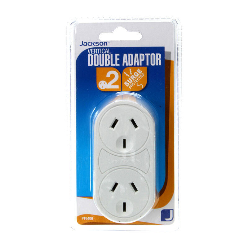 Jackson Double Adaptor with Surge Protection