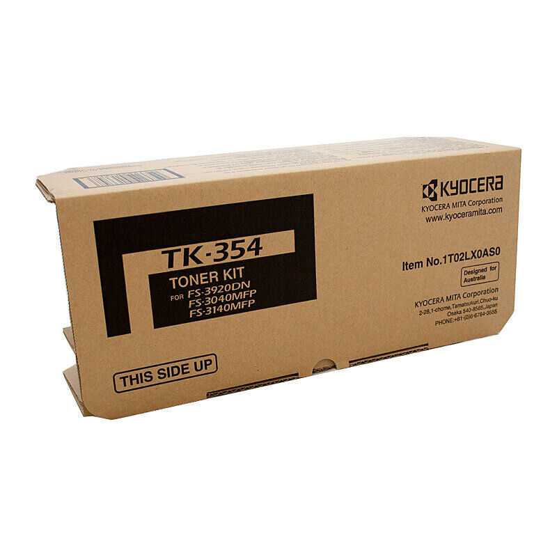 Kyocera TK354B Black Toner Laser Cartridge Kit