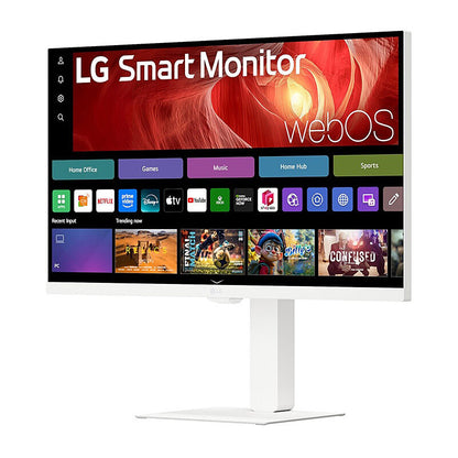 LG 27" MyView 4K UHD Smart Monitor (White, webOS, Home Office Ready)