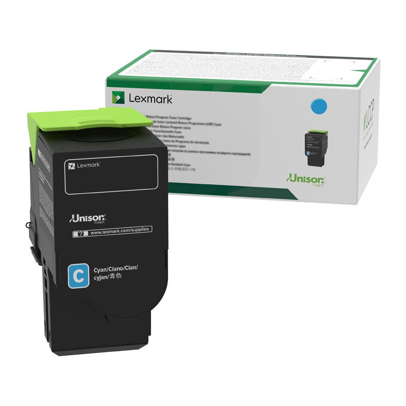 Lexmark 78C6UCE High-Yield Cyan Toner Laser Cartridge