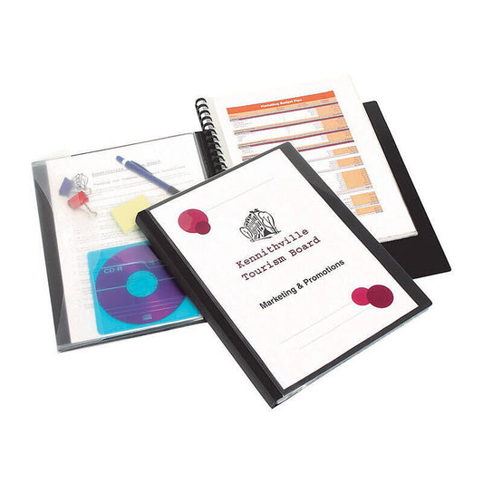 Marbig Professional Display Book A4 - Clear View - Black