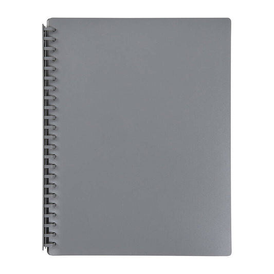 Marbig Display Book A4 - Refillable - Grey