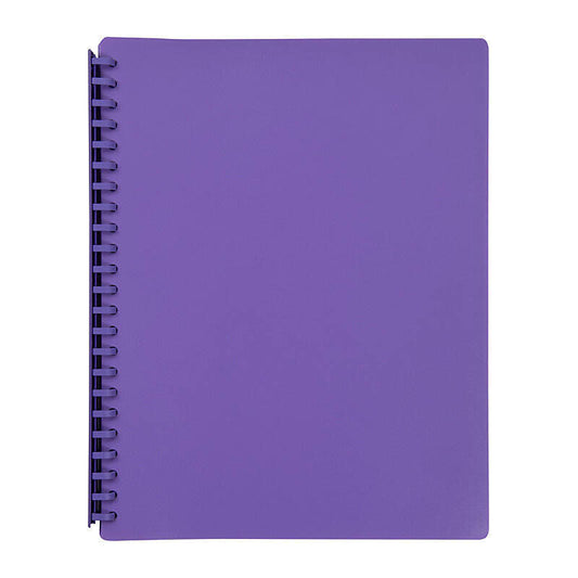 Marbig Display Book A4 - Refillable - Purple