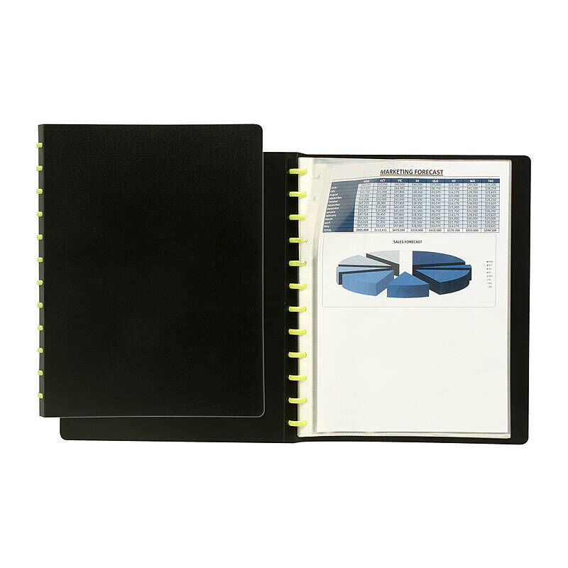 Marbig Display Book A4 - Refillable Kwik Zip