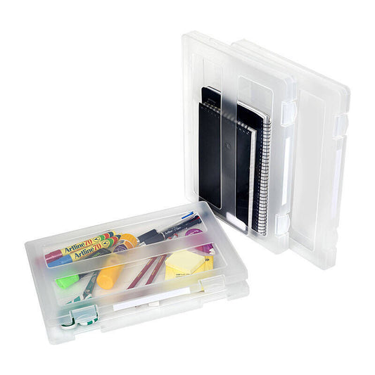 Marbig Plastic Clear Case A4 with Clip