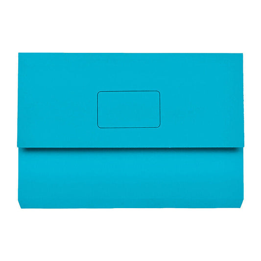 Marbig Slimpick Document Wallet (Blue Manilla)