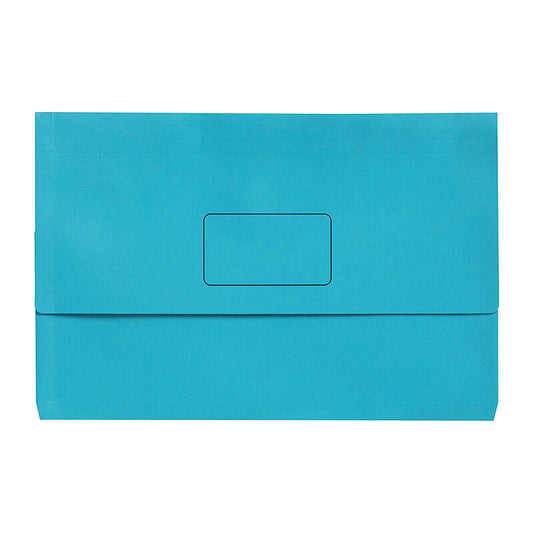 Marbig Wallet Foolscap Slimpick Bright Blue - Pack of 10