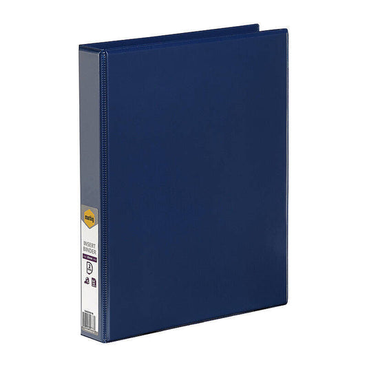 Marbig Insert Binder A4 2D 25 mm Blue