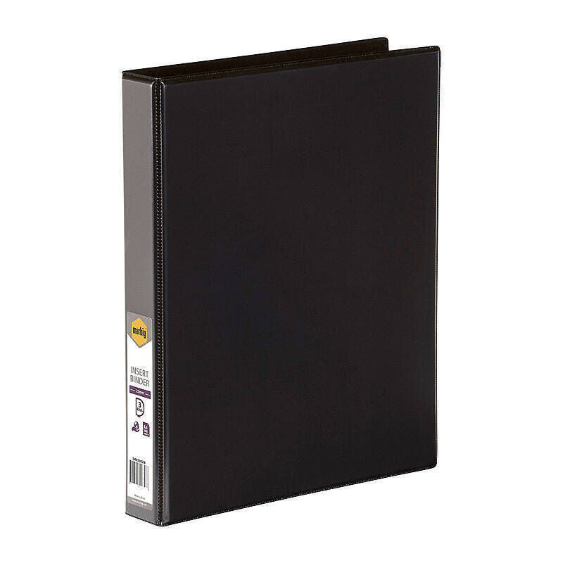 Marbig Insert Binder A4 3D 25 mm Black