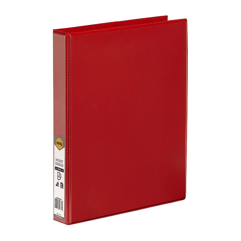 Marbig Insert Binder A4 3D 25 mm Red